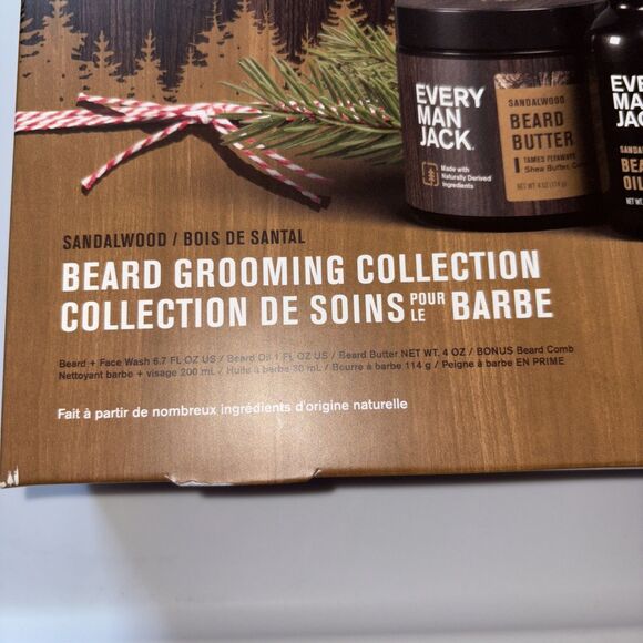 Every Man Jack Beard Grooming Collection -Aged Bourbon - Oil, Wash, Butter Kit - Picture 2 of 3